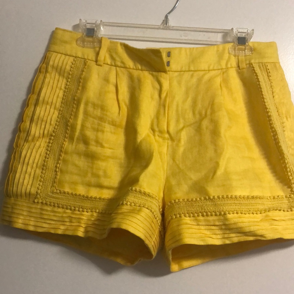 Jcrew yellow shorts